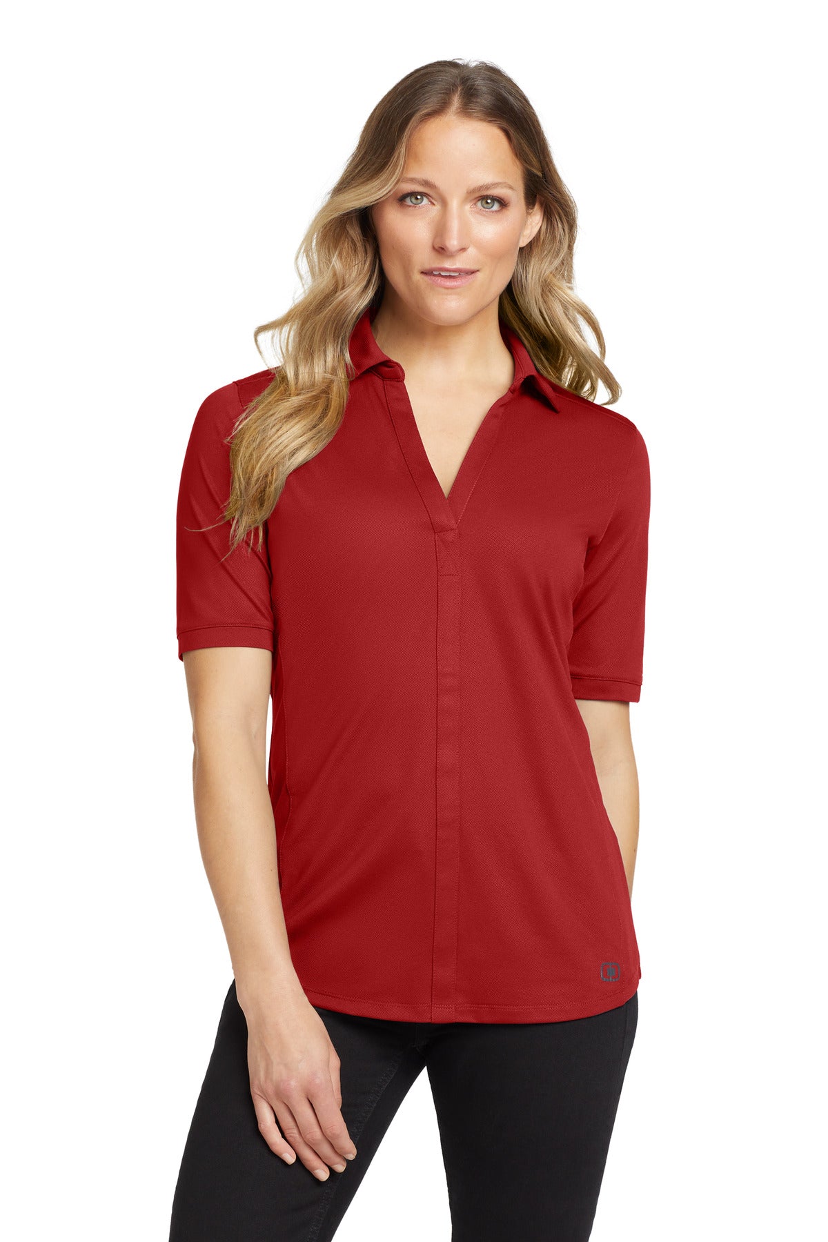 Custom Embroidered OGIO Polos/Knits in Ripped Red