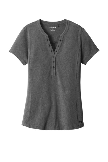 Custom Embroidered OGIO Polos/Knits in Blacktop Heather