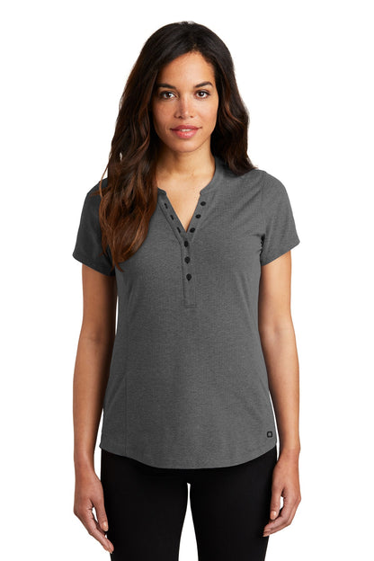 Custom Embroidered OGIO Polos/Knits in Blacktop Heather