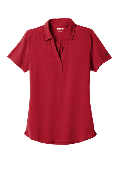 Custom Embroidered OGIO Polos/Knits in Signal Red
