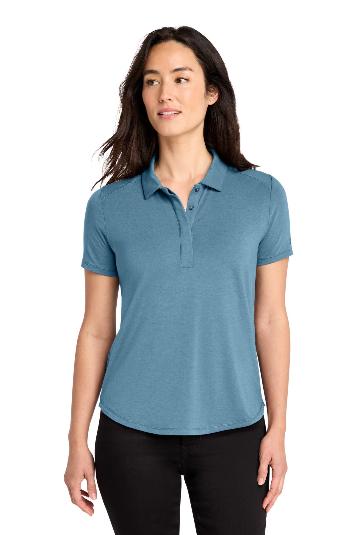 Custom Embroidered OGIO Polos/Knits in Blue Mist