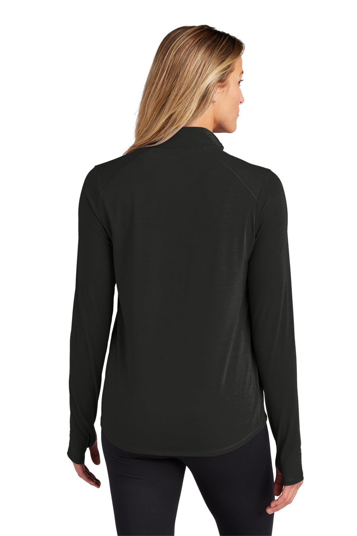 Custom Embroidered OGIO Women's Motion 1/4-Zip LOG153,Blacktop