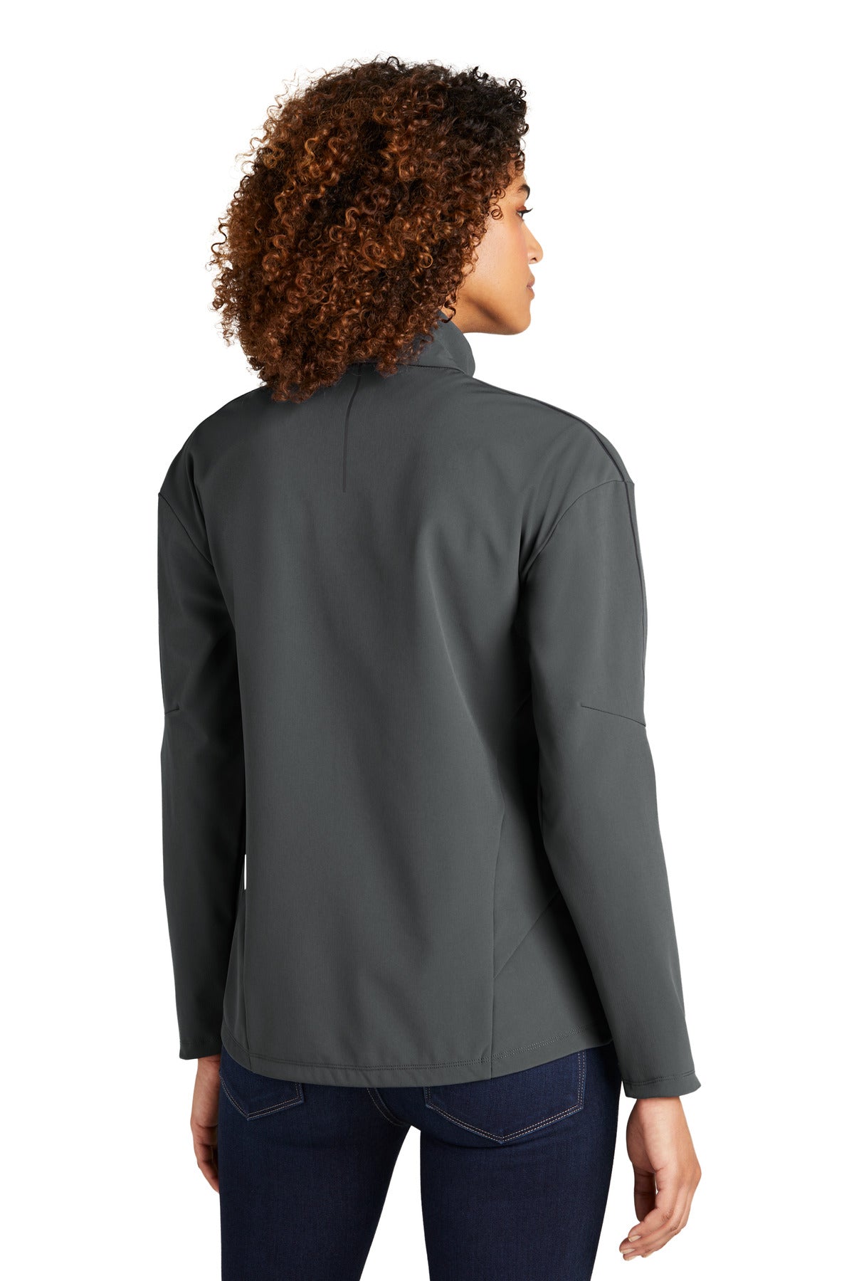 Custom Embroidered OGIO Women's Commuter Full-Zip Soft Shell LOG755,Diesel Grey