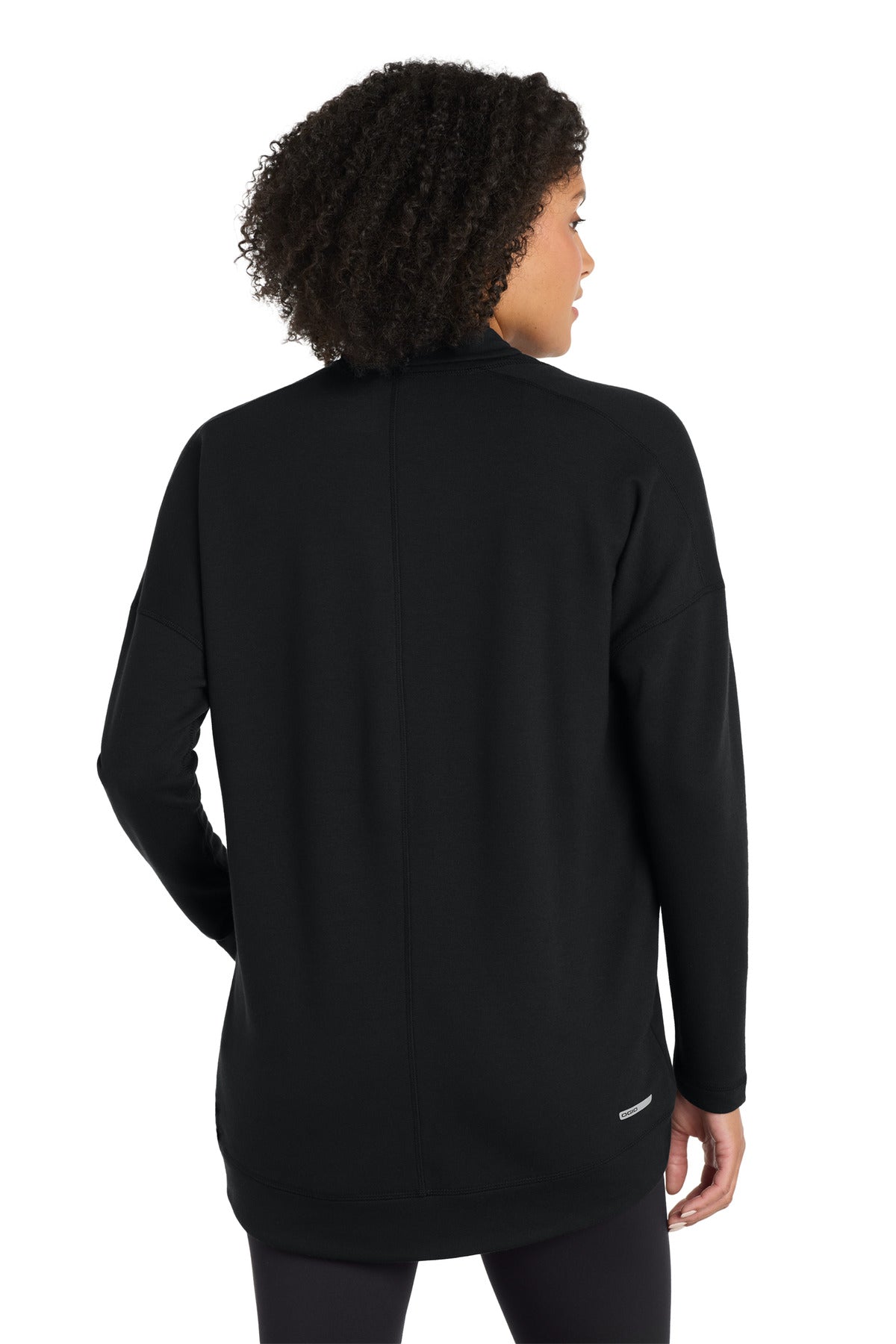 Custom Embroidered OGIO Women's Luuma Cocoon Fleece. LOG811,Blacktop