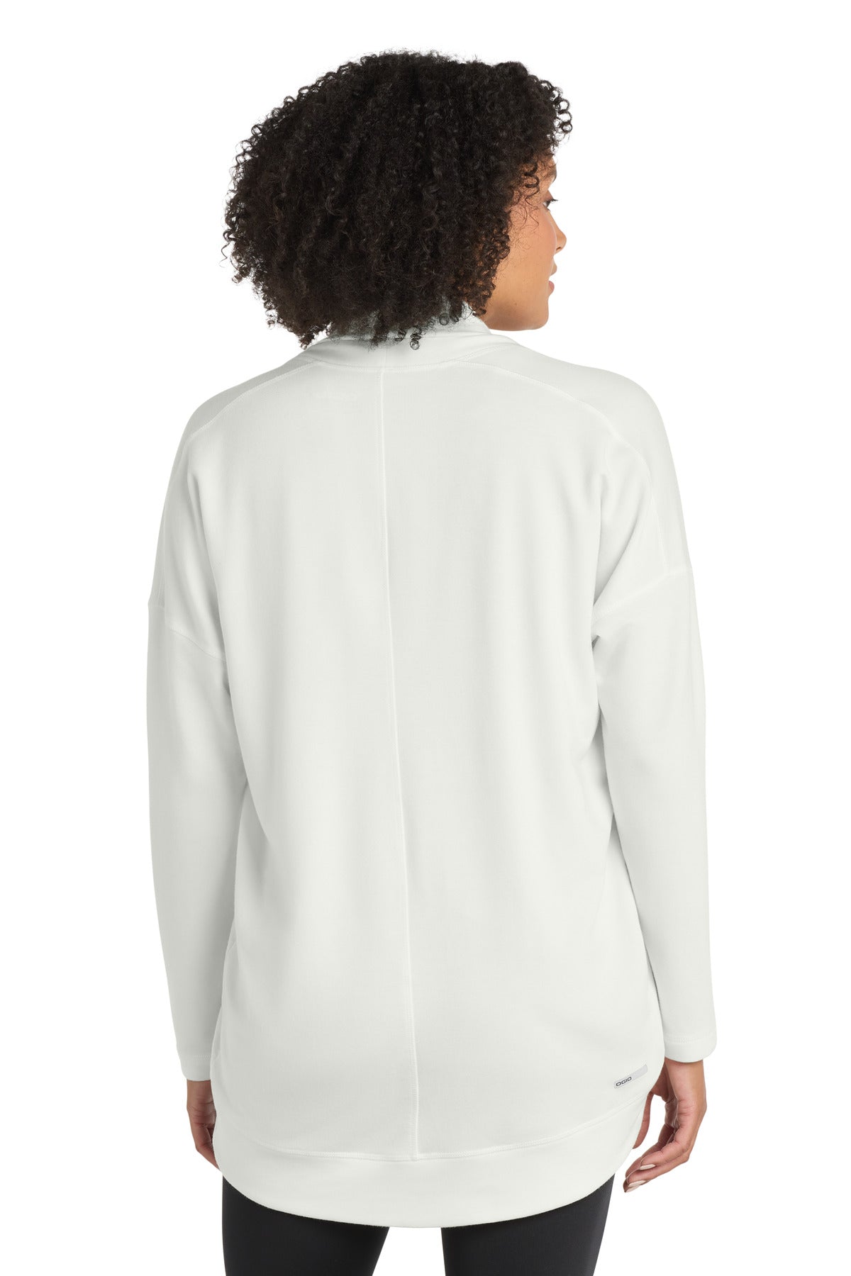 Custom Embroidered OGIO Women's Luuma Cocoon Fleece. LOG811,Ivory Snow