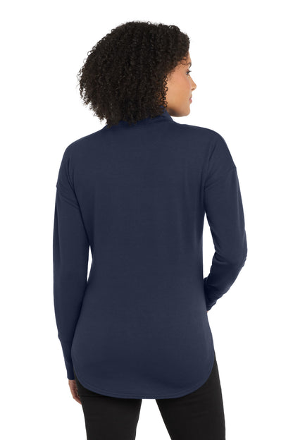 Custom Embroidered OGIO  Women's Luuma Full-Zip Fleece. LOG812,River Blue Navy