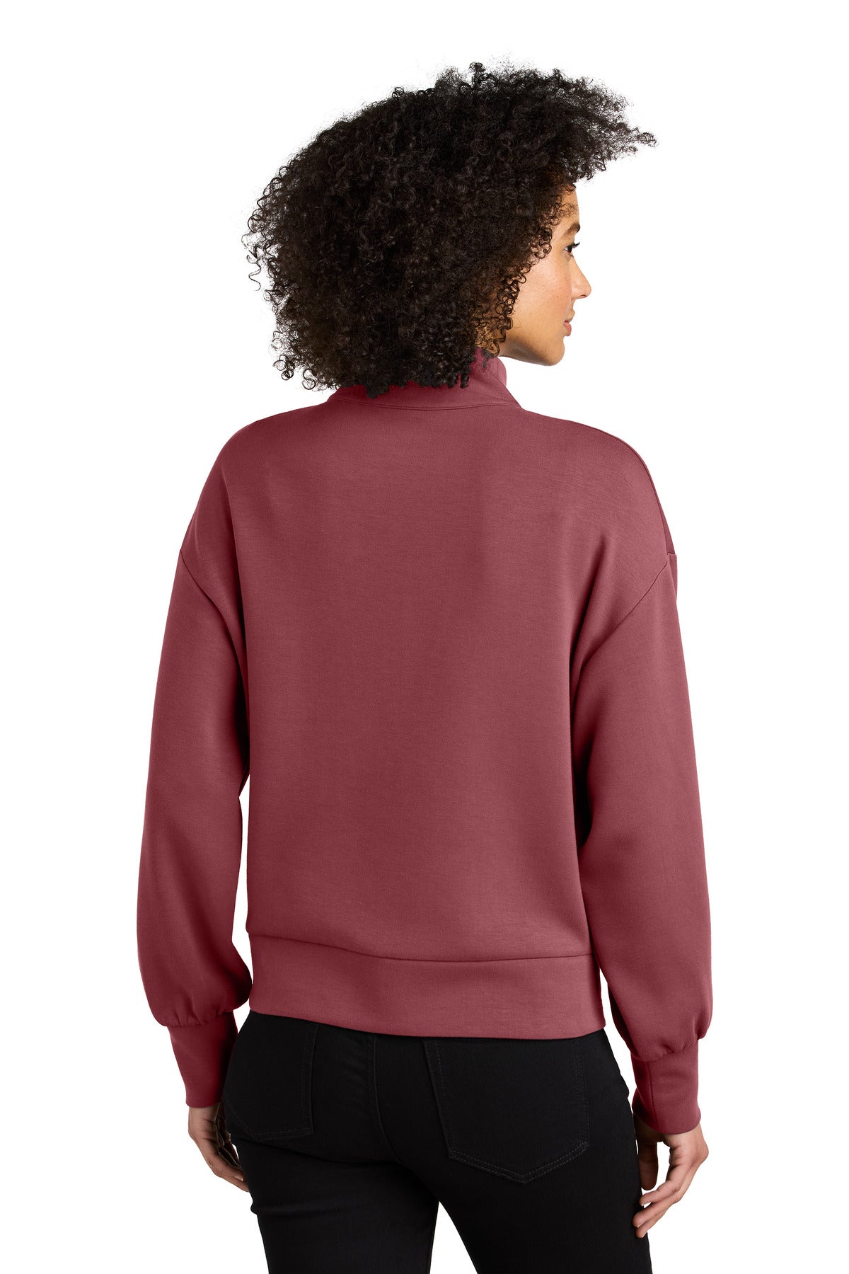 Custom Embroidered OGIO Women's Transcend 1/4-Zip LOG861,Soft Ruby