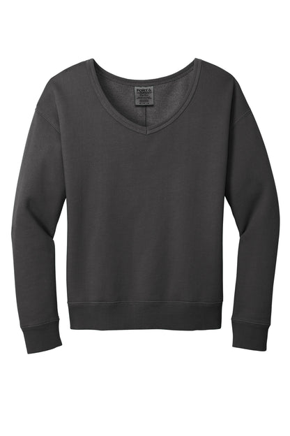 Custom Embroidered Port & Co Sweatshirts in Coal