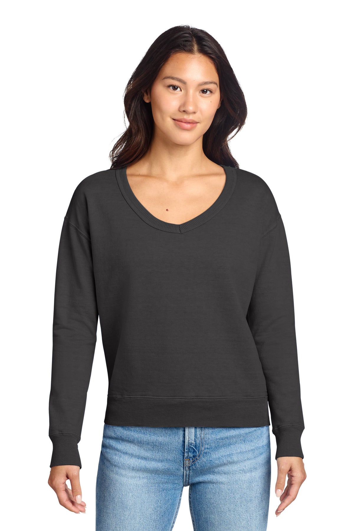 Custom Embroidered Port & Co Sweatshirts in Coal