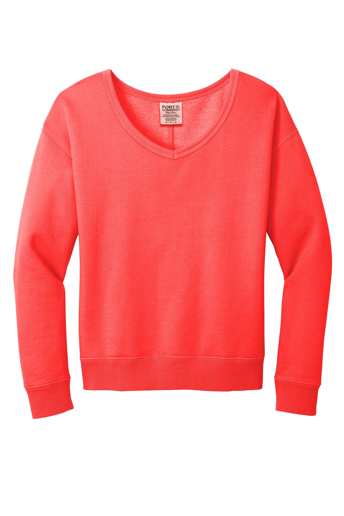 Custom Embroidered Port & Co Sweatshirts in Poppy
