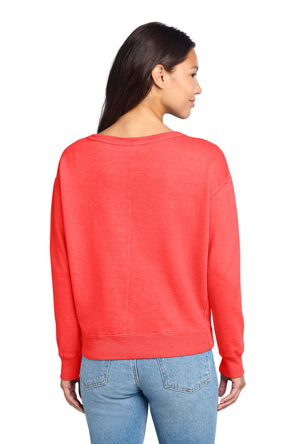 Custom Embroidered Port & Co Sweatshirts in Poppy