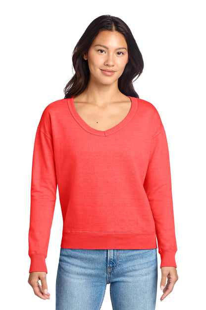 Custom Embroidered Port & Co Sweatshirts in Poppy