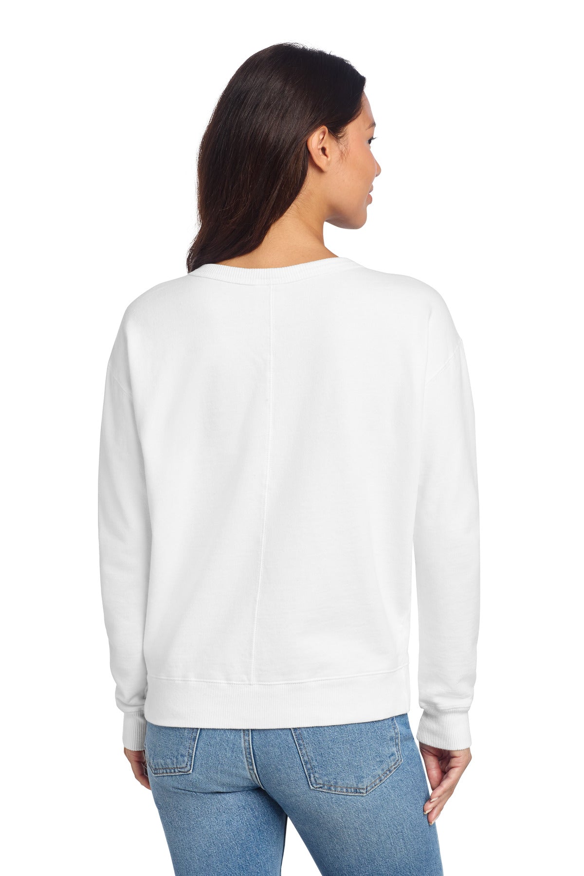 Custom Embroidered Port & Co Sweatshirts in White