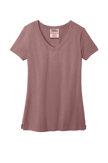 Port & Company Women's Beach Wash Garment-Dyed V-Neck Tee LPC099V