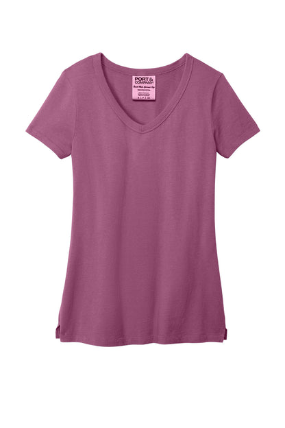 Port & Company Women's Beach Wash Garment-Dyed V-Neck Tee LPC099V