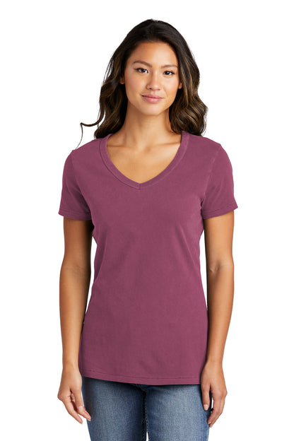 Port & Company Women's Beach Wash Garment-Dyed V-Neck Tee LPC099V