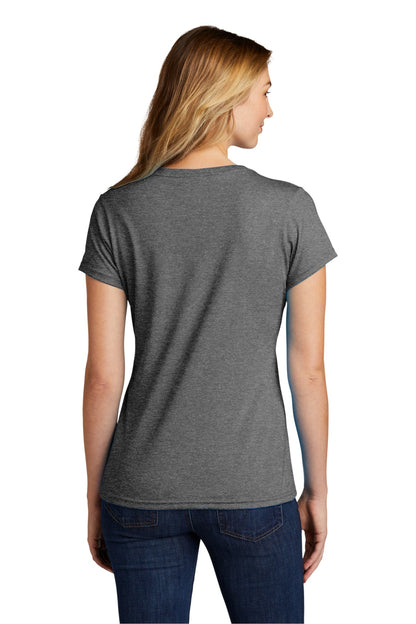 Custom Embroidered Port & Company  Women's Tri-Blend V-Neck Tee. LPC330V,Graphite Heather