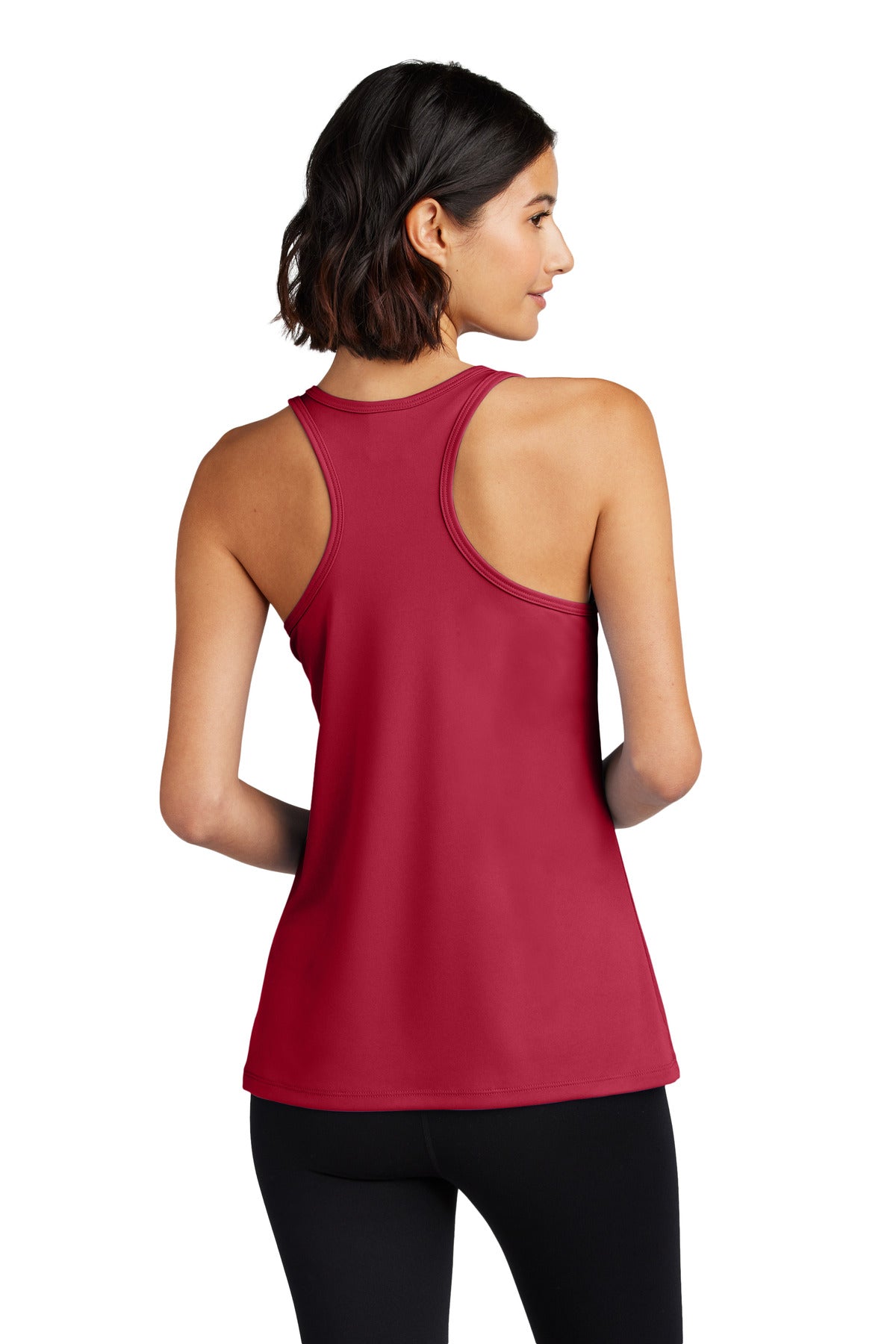 Custom Embroidered Port & Company Women's Performance Tank LPC380TT,Red