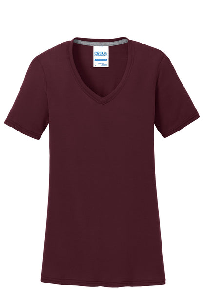 Port & Company Women's Performance Blend V-Neck Tee. LPC381V