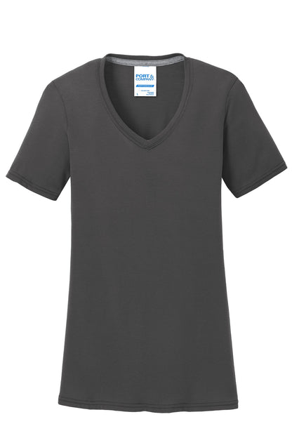 Port & Company Women's Performance Blend V-Neck Tee. LPC381V
