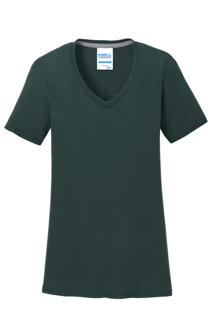 Port & Company Women's Performance Blend V-Neck Tee. LPC381V