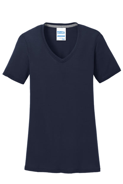 Port & Company Women's Performance Blend V-Neck Tee. LPC381V