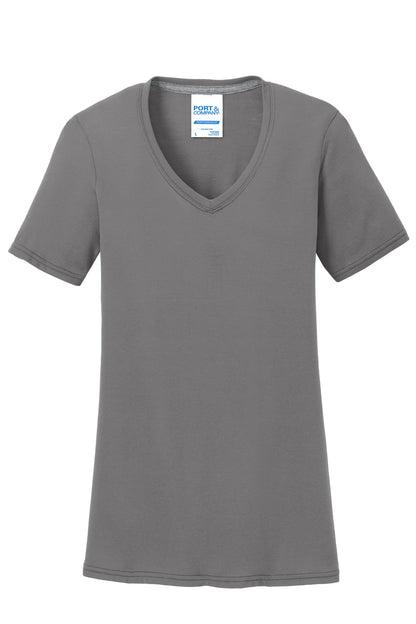 Port & Company Women's Performance Blend V-Neck Tee. LPC381V