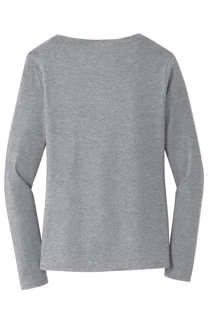 Port & Company Women's Long Sleeve Fan Favorite V-Neck Tee. LPC450VLS