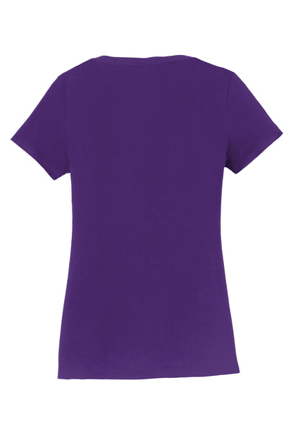 Port & Company Women's Fan Favorite V-Neck Tee. LPC450V Team Purple