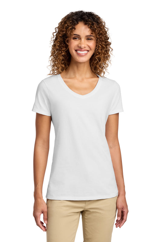 Custom Embroidered Port & Co T-Shirts  in White