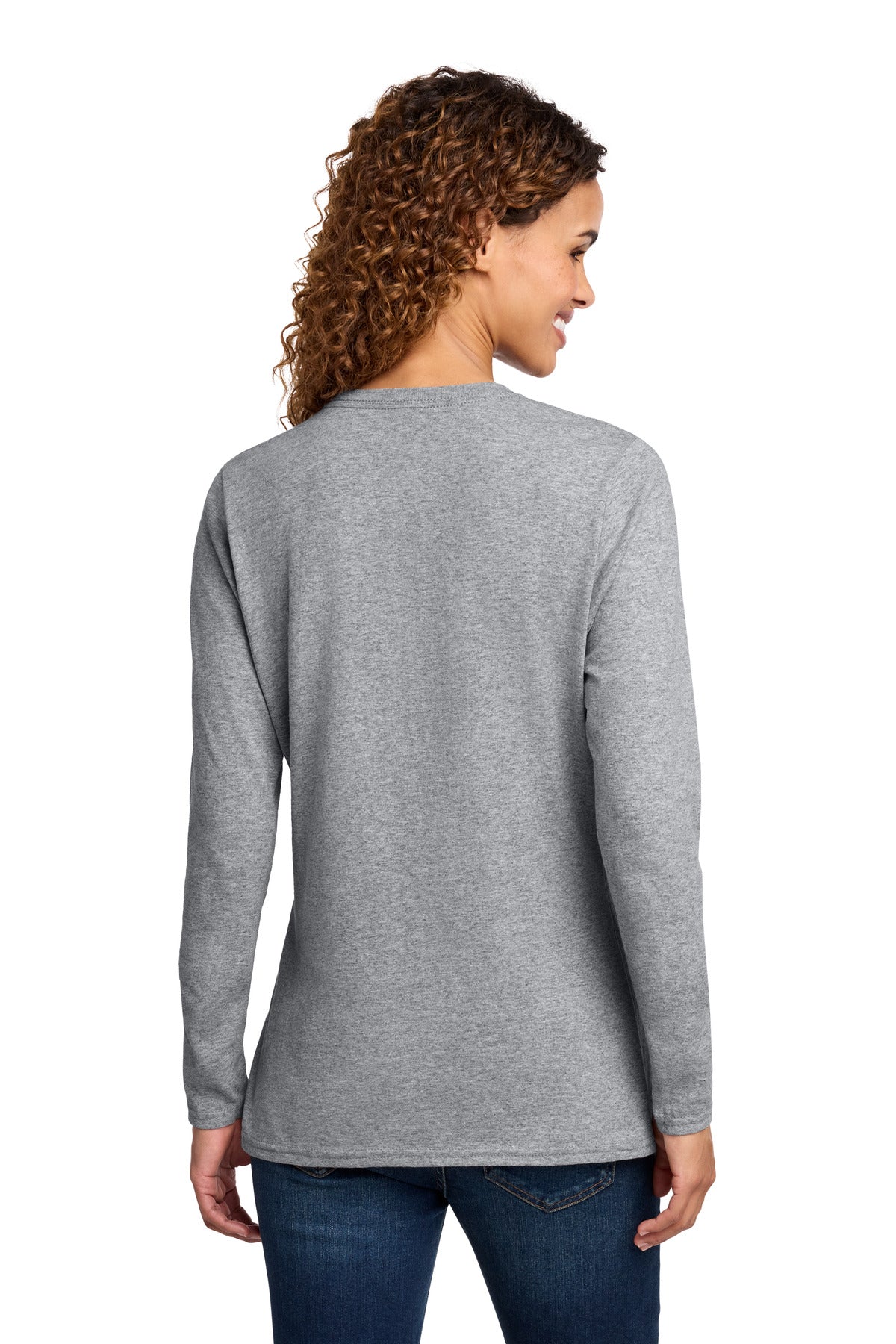 Custom Embroidered Port & Co T-Shirts  in Athletic Heather