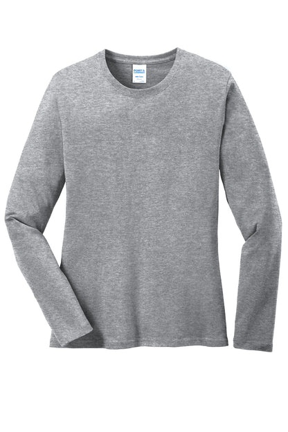 Custom Embroidered Port & Co T-Shirts  in Athletic Heather
