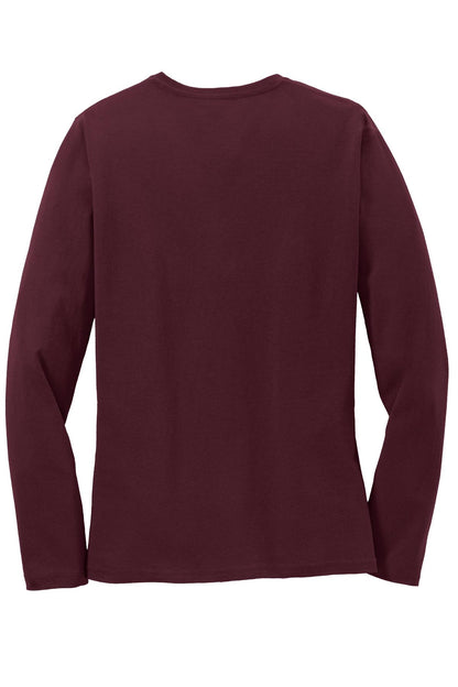 Custom Embroidered Port & Co T-Shirts  in Athletic Maroon