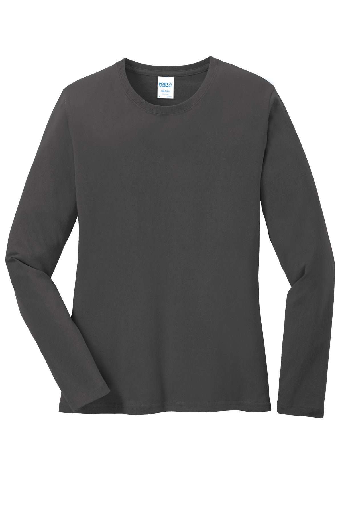 Custom Embroidered Port & Co T-Shirts  in Charcoal