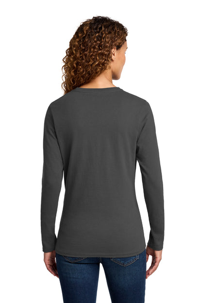 Custom Embroidered Port & Co T-Shirts  in Charcoal