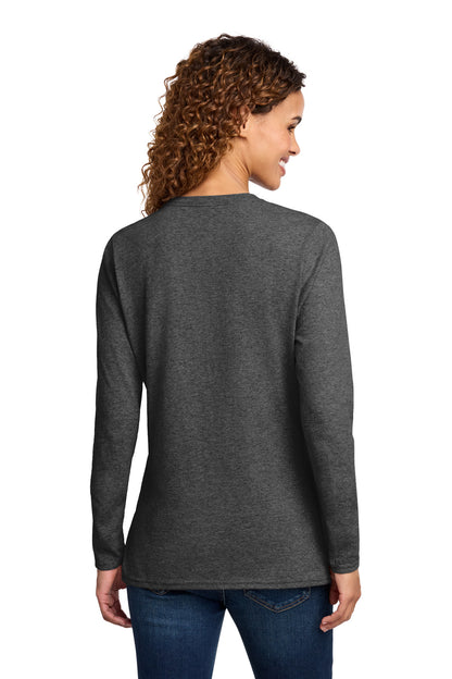 Custom Embroidered Port & Co T-Shirts  in Dark Heather Grey