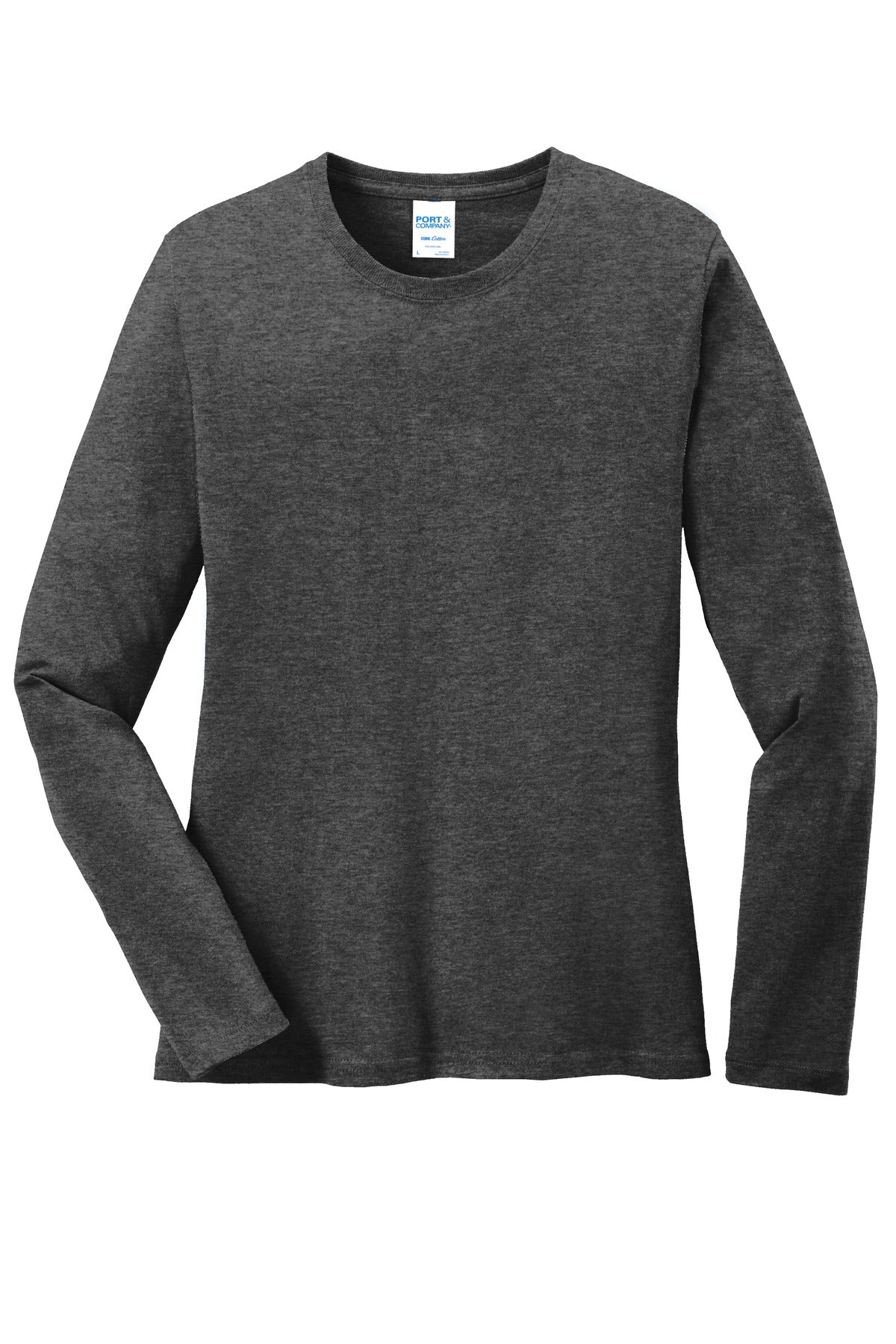 Custom Embroidered Port & Co T-Shirts  in Dark Heather Grey