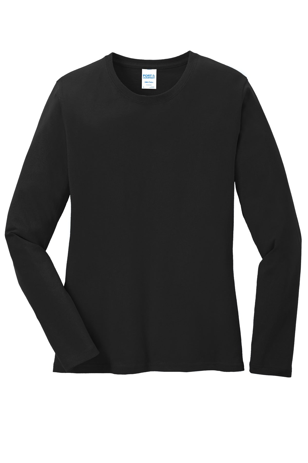 Custom Embroidered Port & Co T-Shirts  in Jet Black