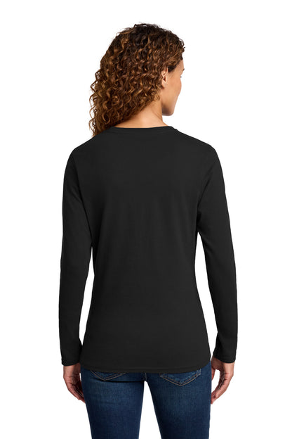 Custom Embroidered Port & Co T-Shirts  in Jet Black