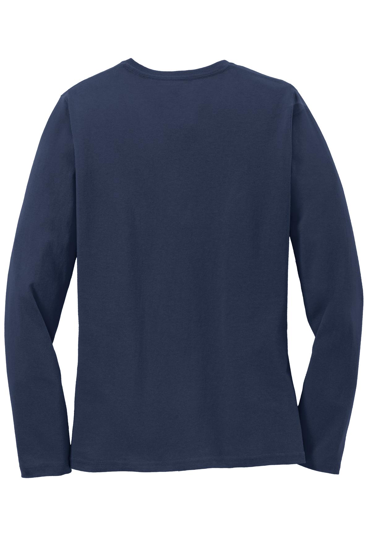 Custom Embroidered Port & Co T-Shirts  in Navy
