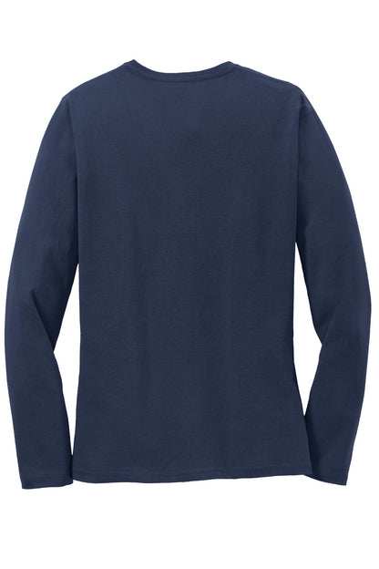 Custom Embroidered Port & Co T-Shirts  in Navy