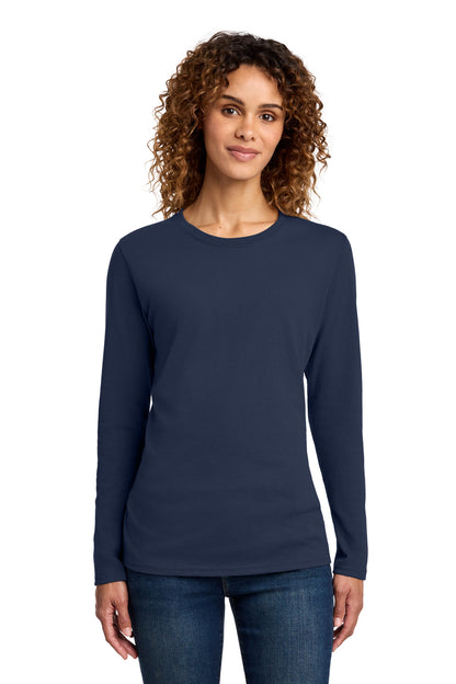 Custom Embroidered Port & Co T-Shirts  in Navy