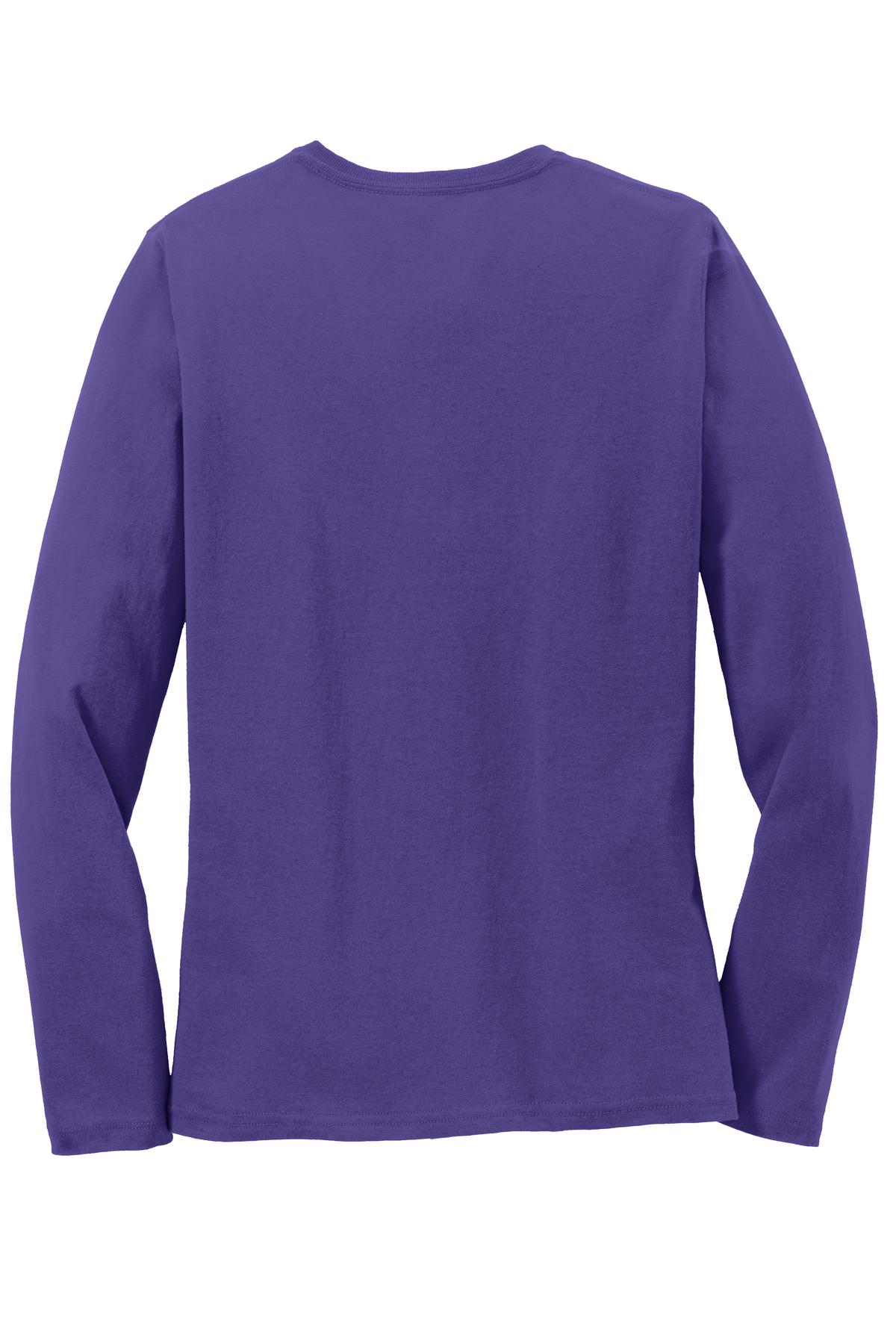 Custom Embroidered Port & Co T-Shirts  in Purple