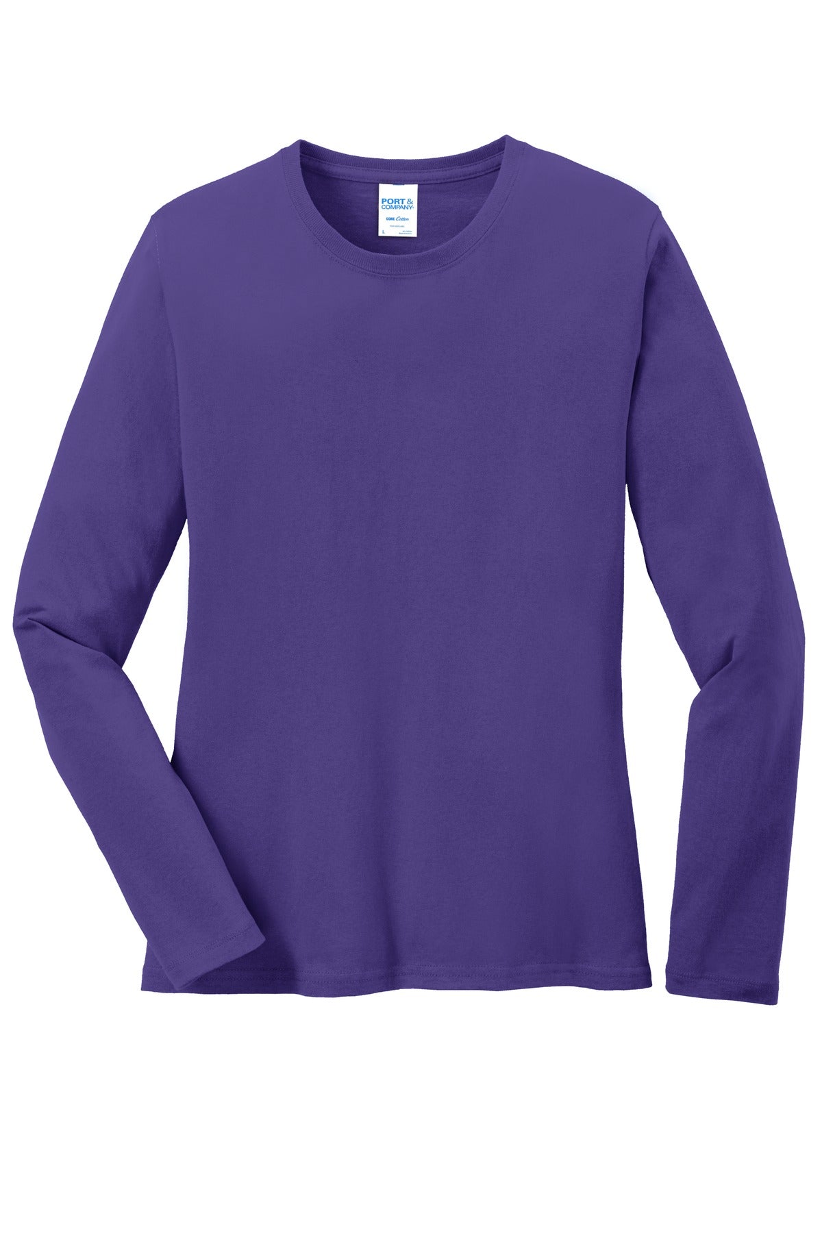 Custom Embroidered Port & Co T-Shirts  in Purple