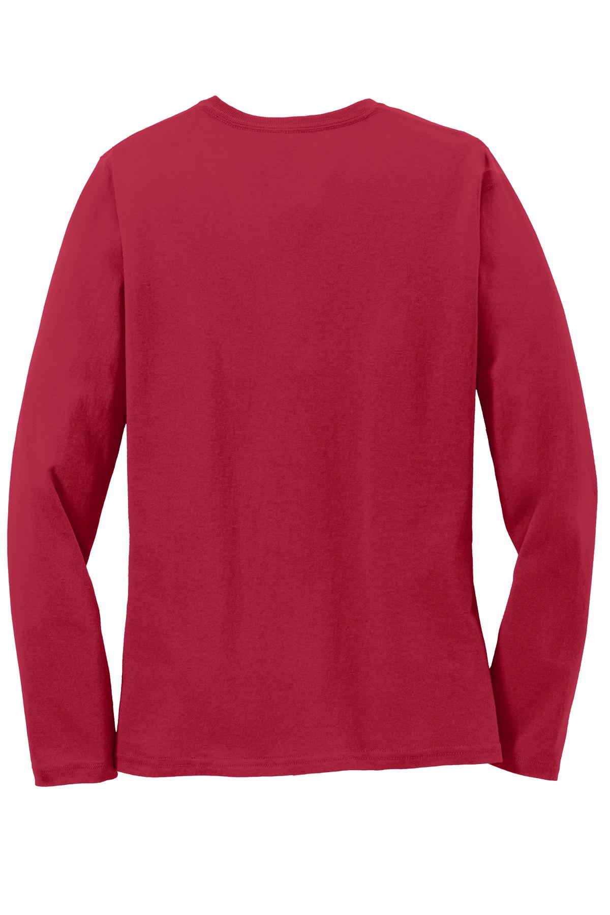 Custom Embroidered Port & Co T-Shirts  in Red