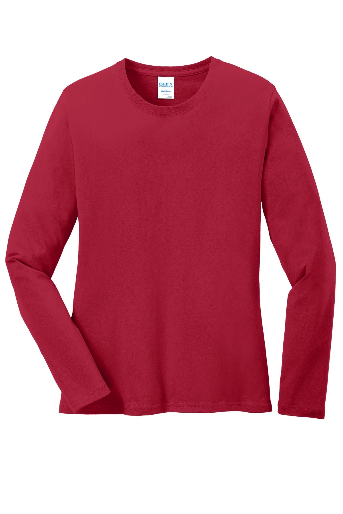 Custom Embroidered Port & Co T-Shirts  in Red