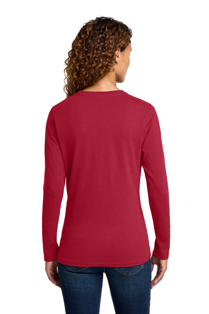 Custom Embroidered Port & Co T-Shirts  in Red