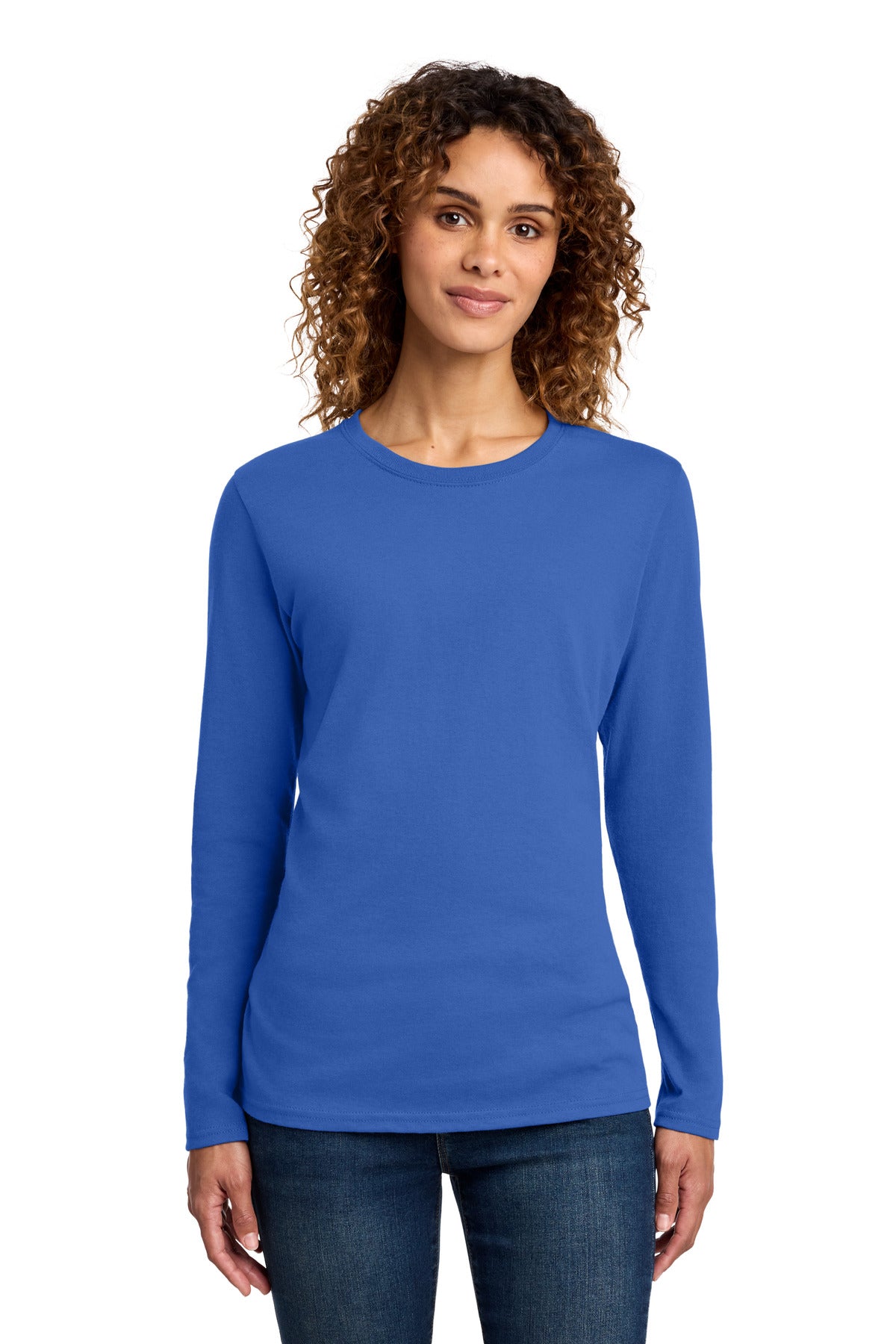 Custom Embroidered Port & Co T-Shirts  in Royal