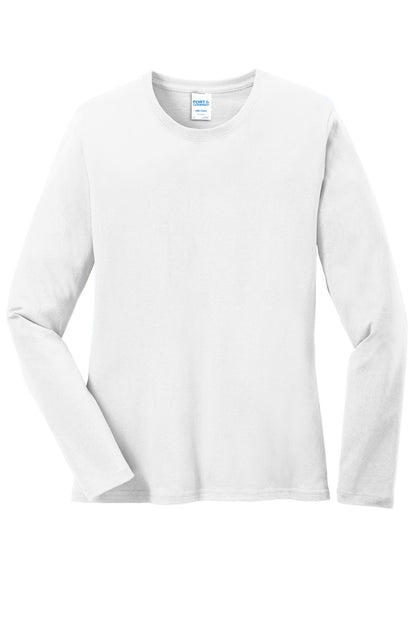 Custom Embroidered Port & Co T-Shirts  in White