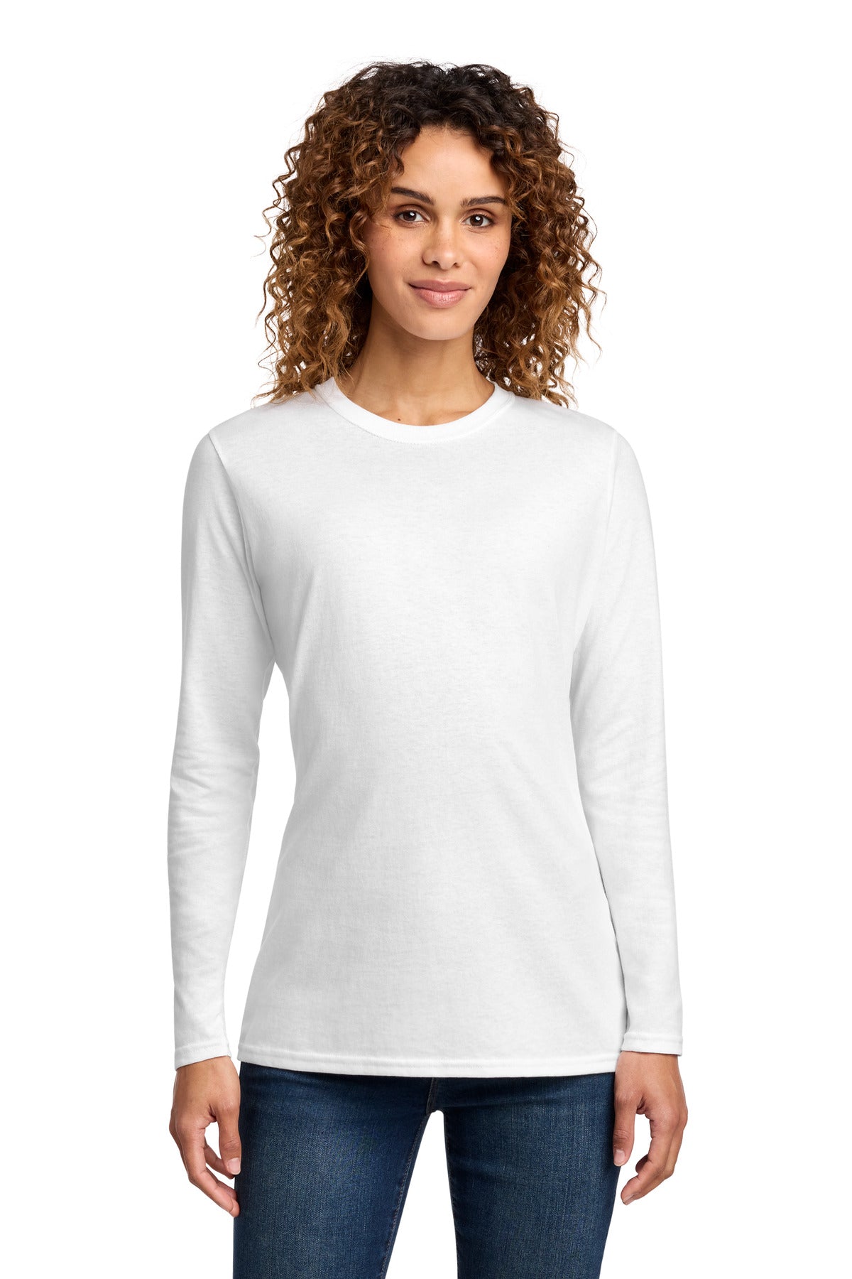 Custom Embroidered Port & Co T-Shirts  in White